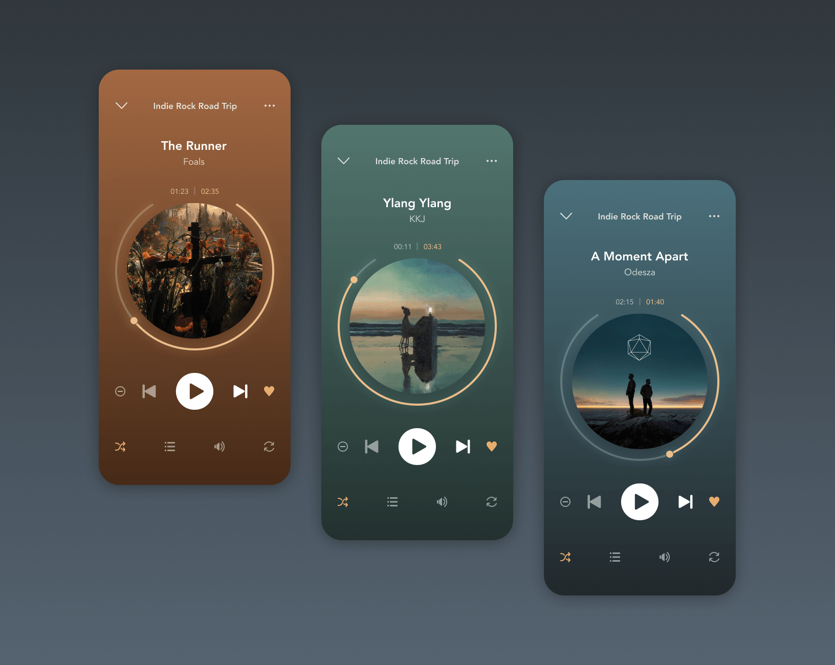 Cubic Music dynamic player themes adapting to album art