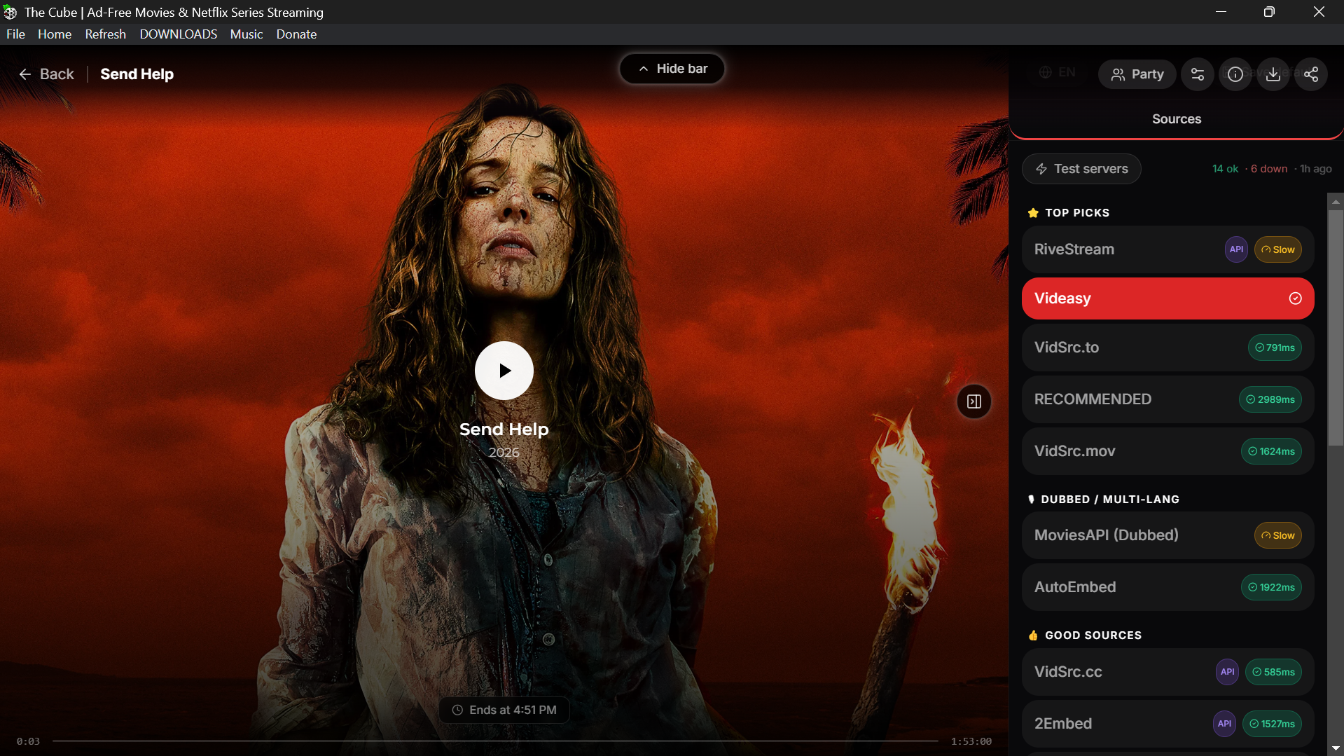 THE CUBE desktop player